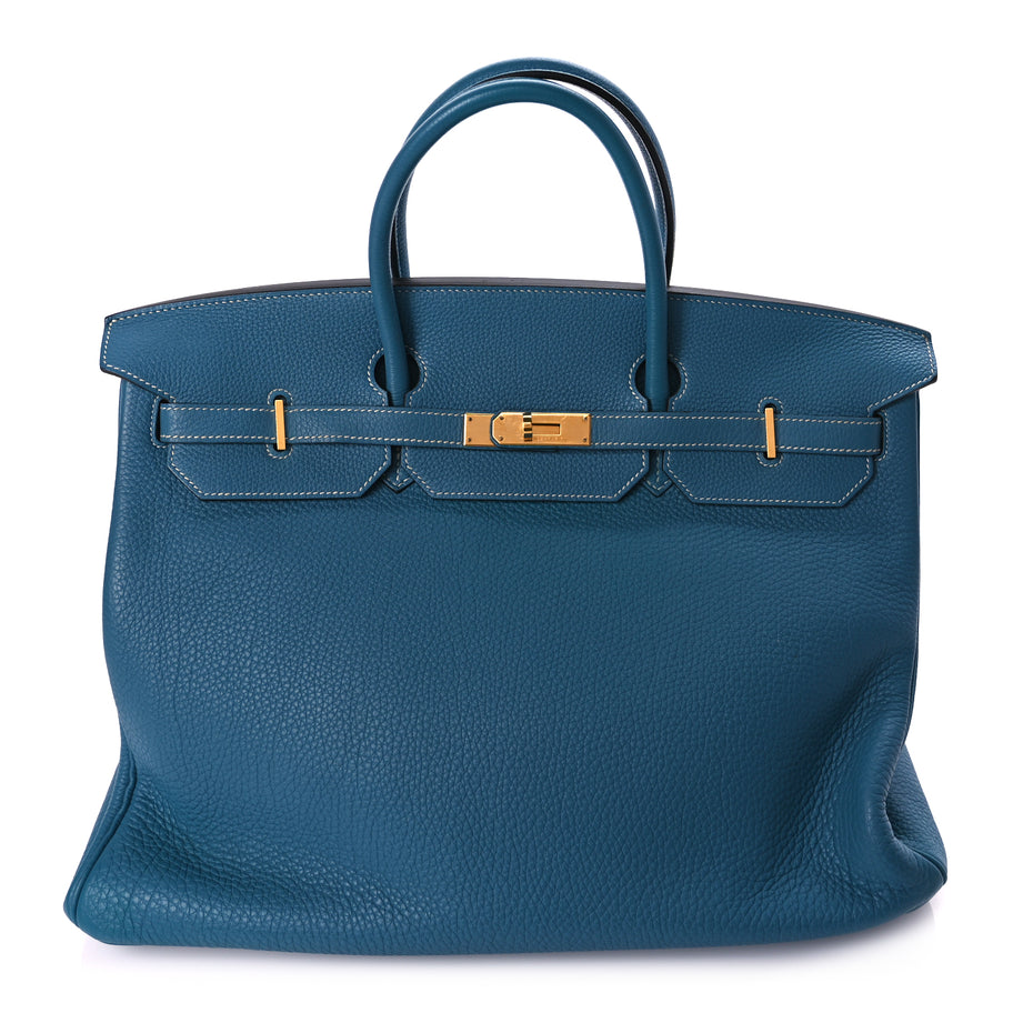 Hermes Togo Birkin 40 Blue Jean Blue Jean Image 1