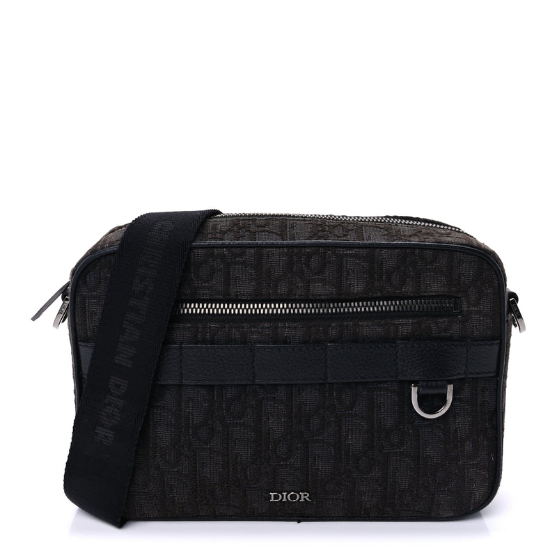  Christian Dior HOMME Oblique Safari Messenger Black