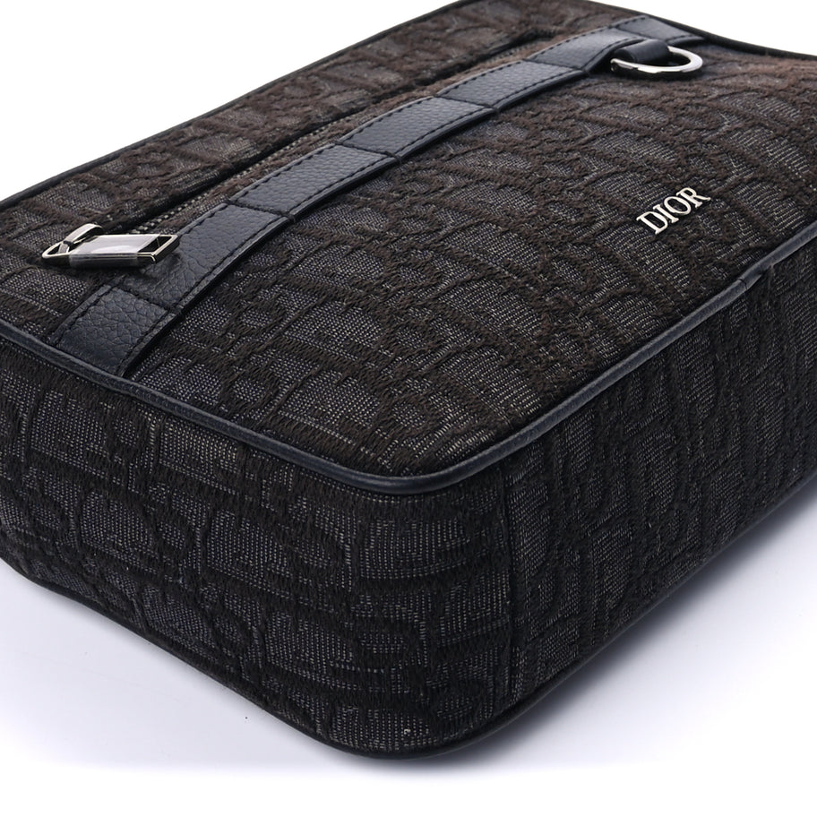 Christian Dior HOMME Oblique Safari Messenger Black Image 8