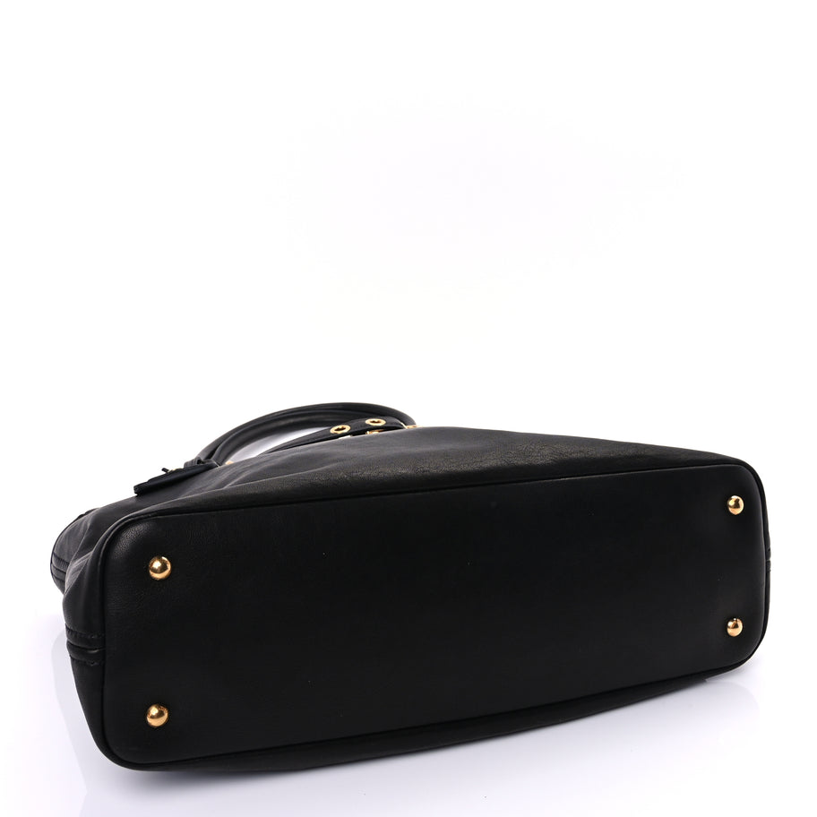 Miu Miu Nappa Medium Aventure Bag  Black Image 3