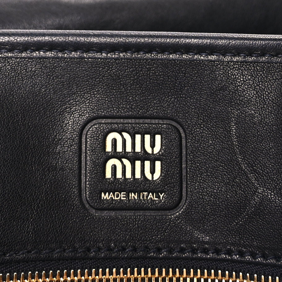 Miu Miu Nappa Medium Aventure Bag  Black Image 5
