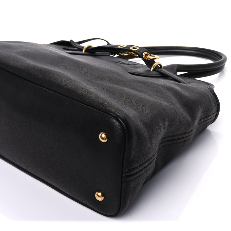 Miu Miu Nappa Medium Aventure Bag  Black Image 8