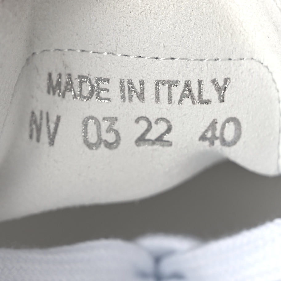 Christian Dior Technical Canvas Oblique Oblique Mens B23 Low Top Sneakers 40 White Image 8