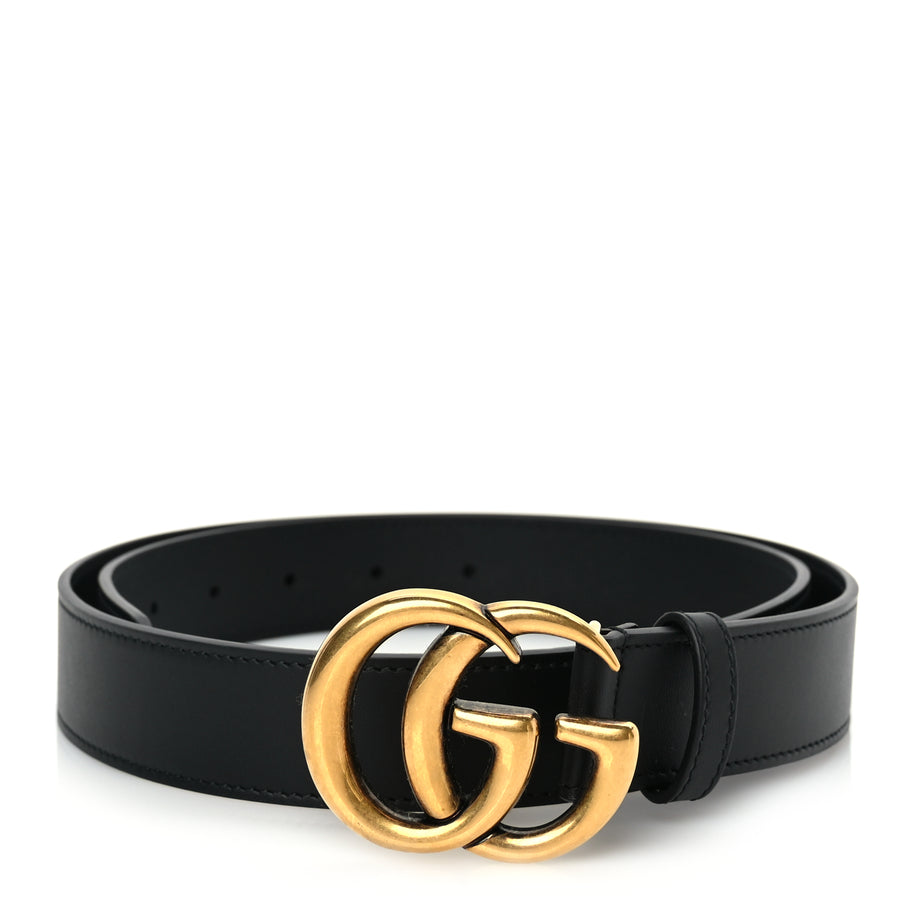 Gucci Calfskin Double G 30mm Belt 90 36 Black Image 1