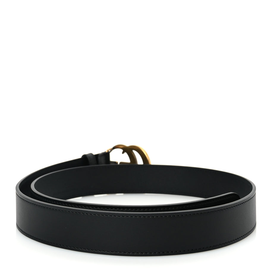 Gucci Calfskin Double G 30mm Belt 90 36 Black Image 2
