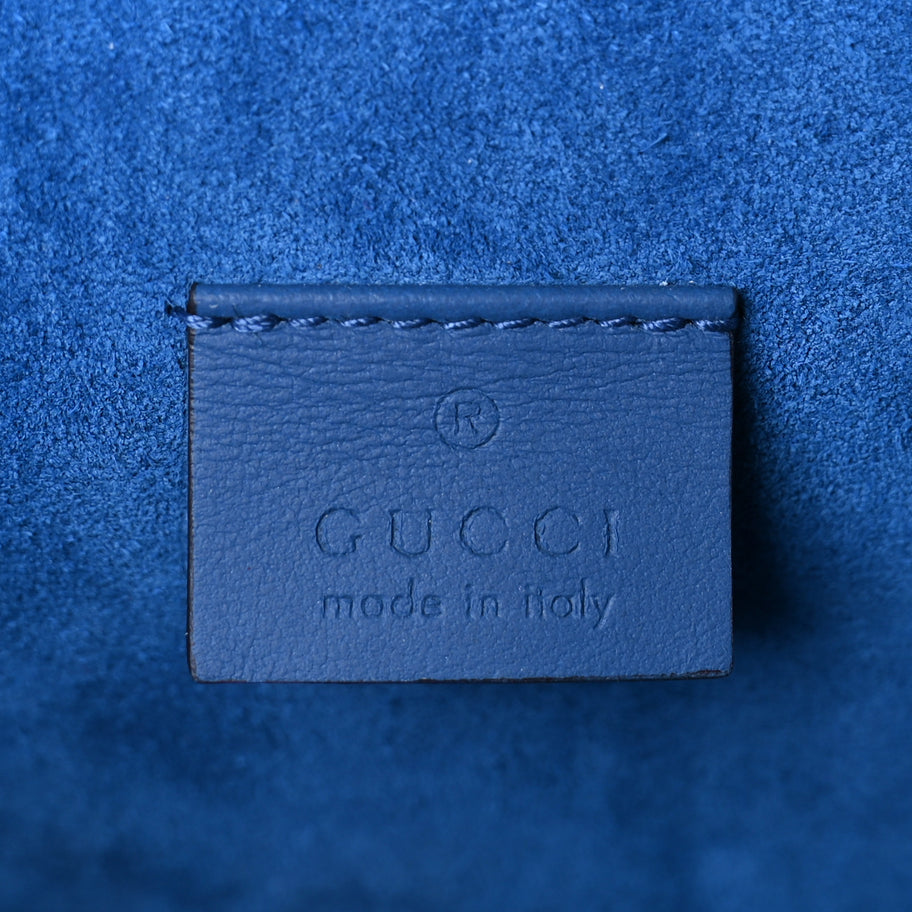 Gucci GG Supreme Monogram Blooms Small Dionysus Shoulder Bag Beige Navy Vintage Blue Image 6