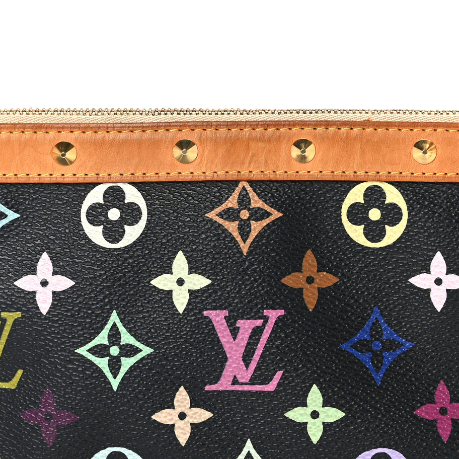 Louis Vuitton Monogram Multicolor Pochette Accessories  Black Image 6