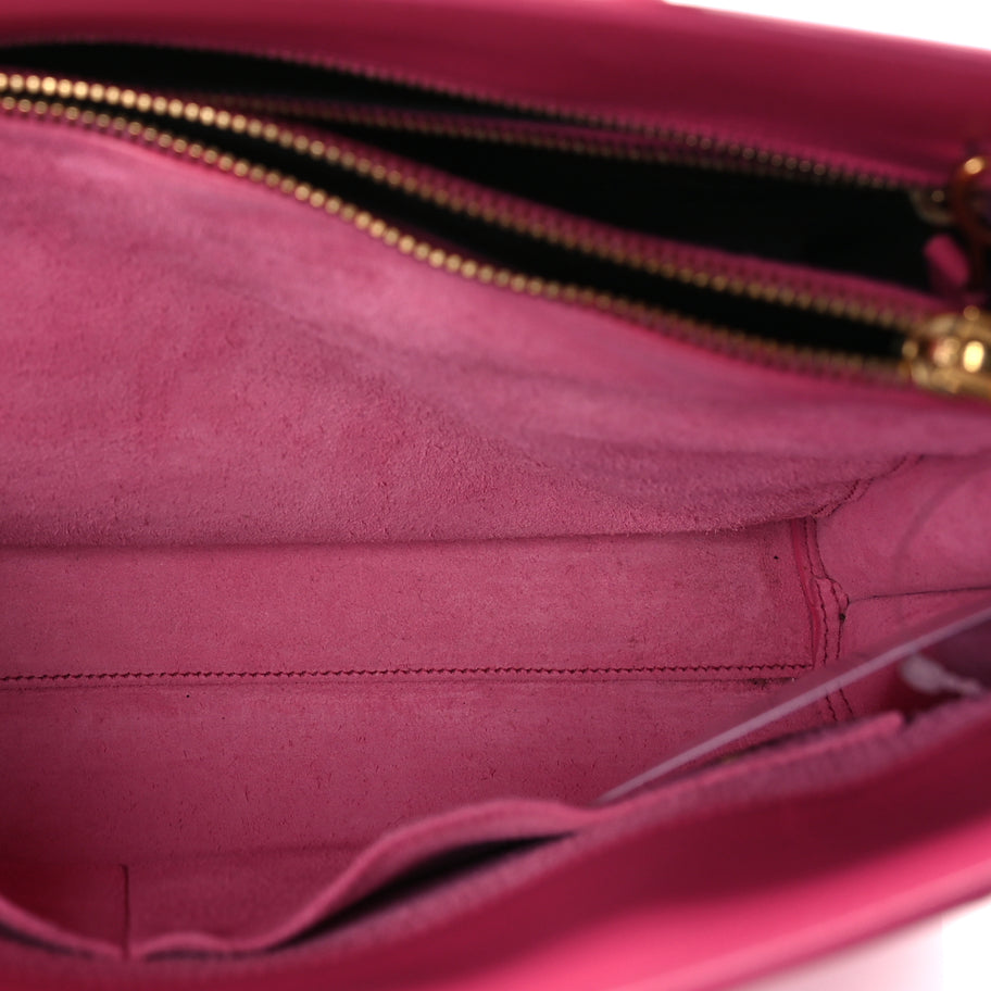 Saint Laurent Calfskin Small Sac De Jour Fuchsia Fuchsia Image 4