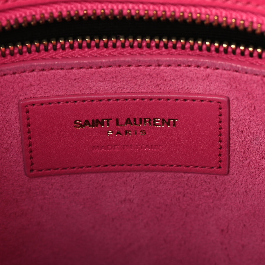 Saint Laurent Calfskin Small Sac De Jour Fuchsia Fuchsia Image 5