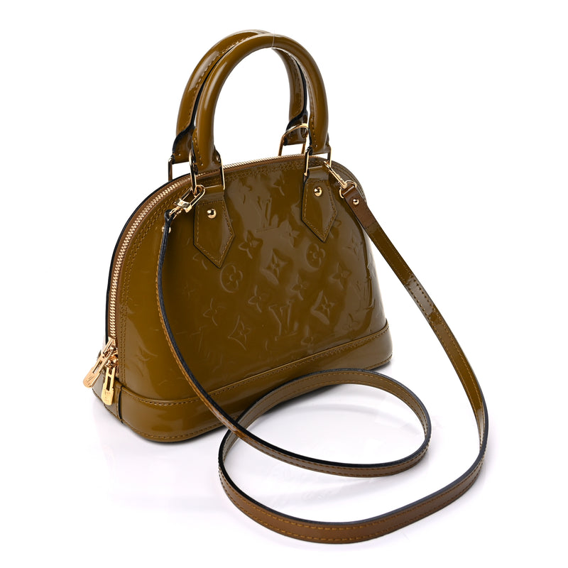  Louis Vuitton Vernis Alma BB  Vert Olive