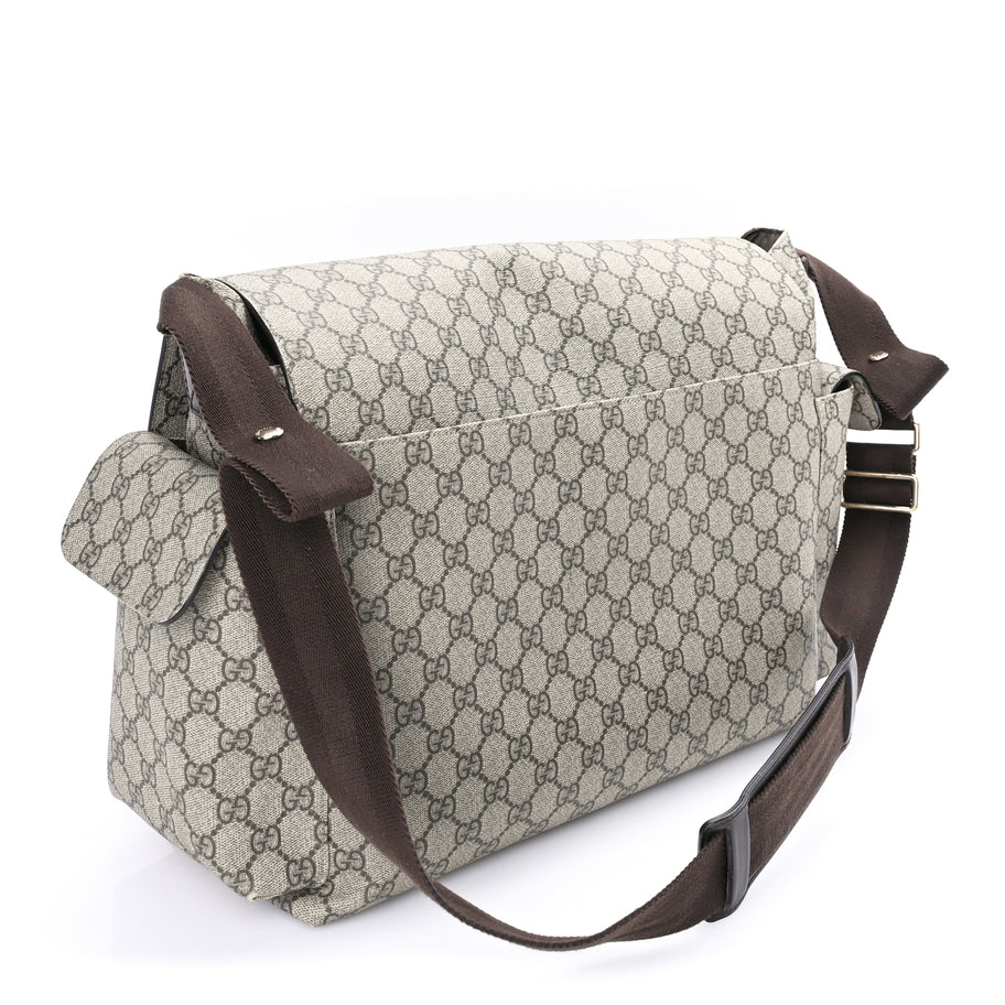 Gucci GG Plus Monogram Messenger Diaper Bag  Dark Brown Image 2