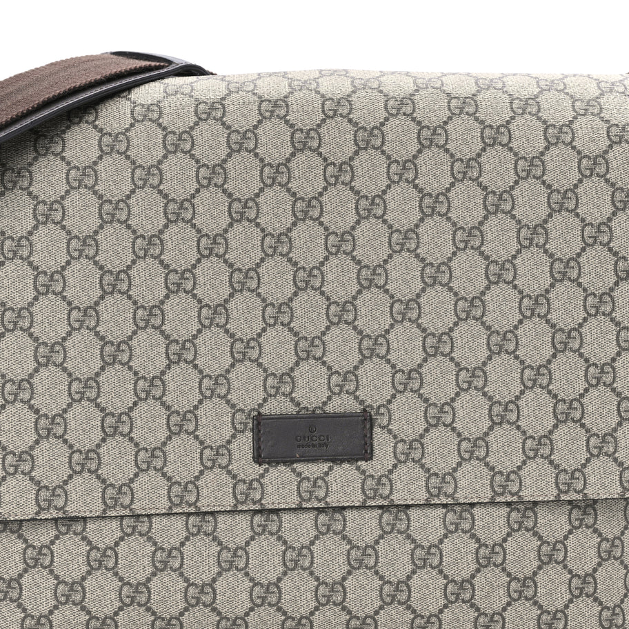 Gucci GG Plus Monogram Messenger Diaper Bag  Dark Brown Image 6