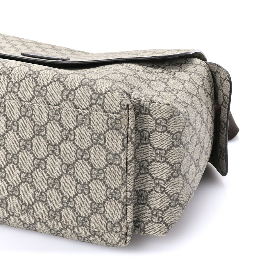 Gucci GG Plus Monogram Messenger Diaper Bag  Dark Brown Image 8
