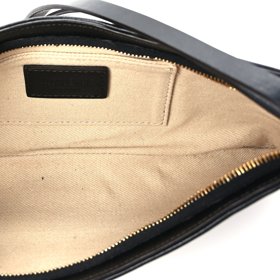 Jacquemus Smooth Calfskin Le Bisou Perle  Black Image 4