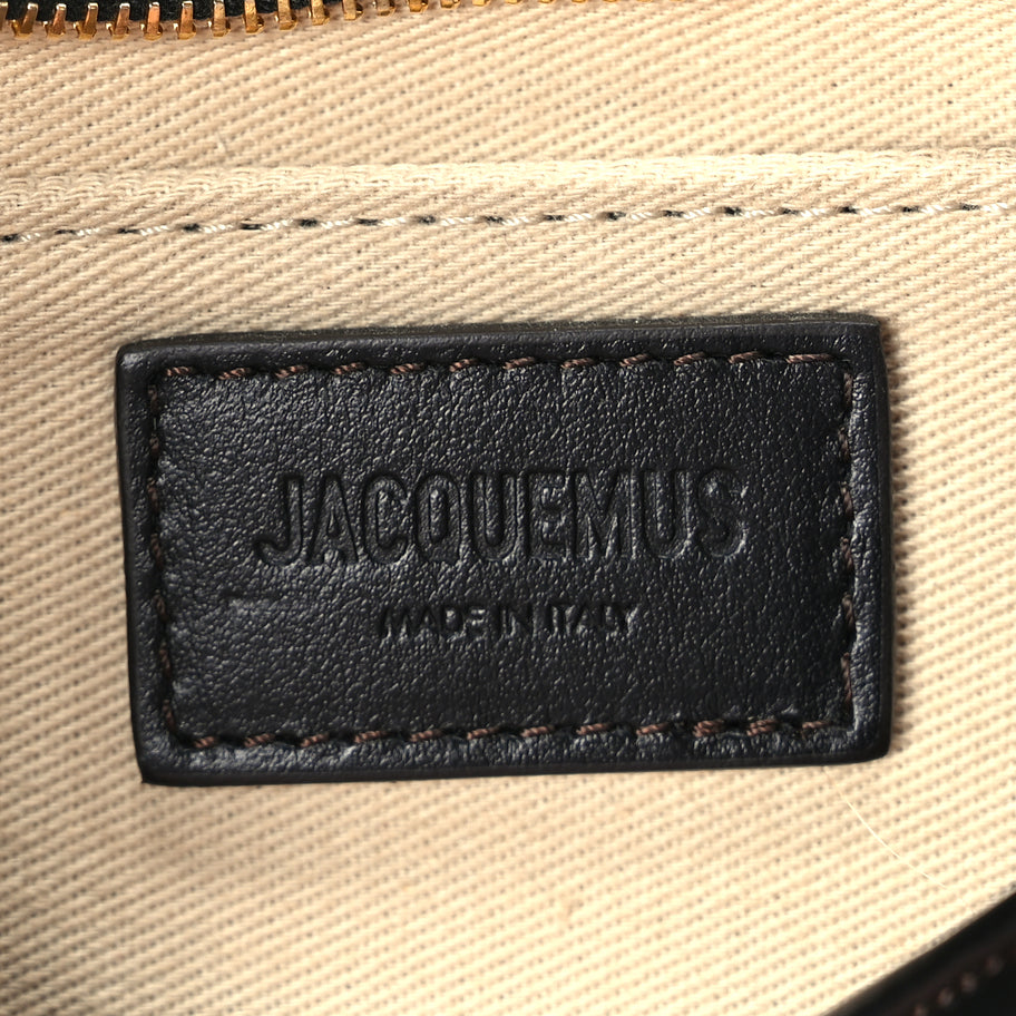 Jacquemus Smooth Calfskin Le Bisou Perle  Black Image 5
