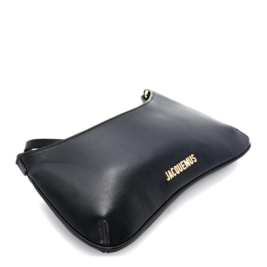 Jacquemus Smooth Calfskin Le Bisou Perle  Black Image 7