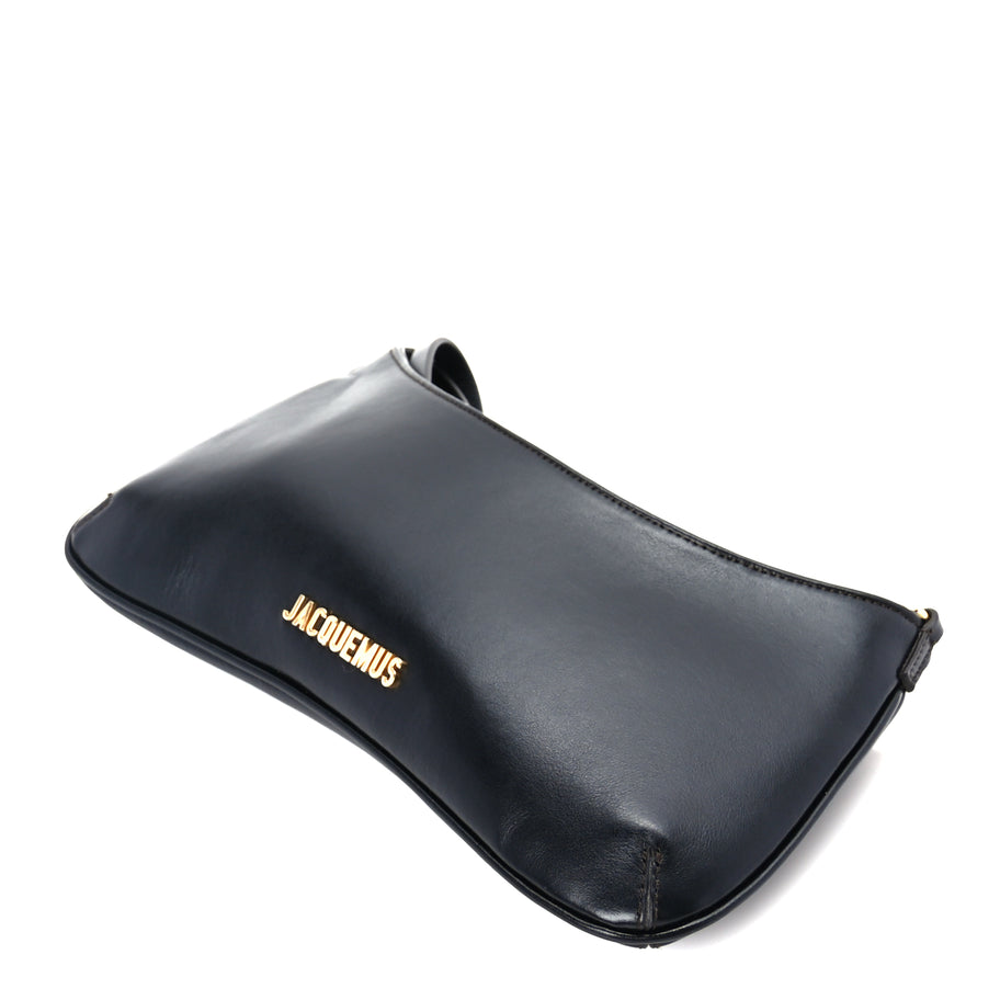 Jacquemus Smooth Calfskin Le Bisou Perle  Black Image 8