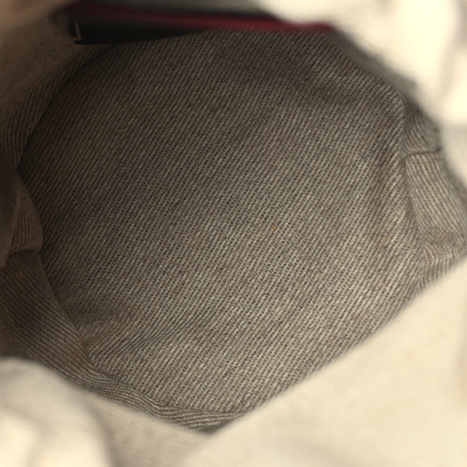 Chloe X MIFUKO Raffia Calfskin Small Woody Basket Shoulder Bag Purple Red Image 4