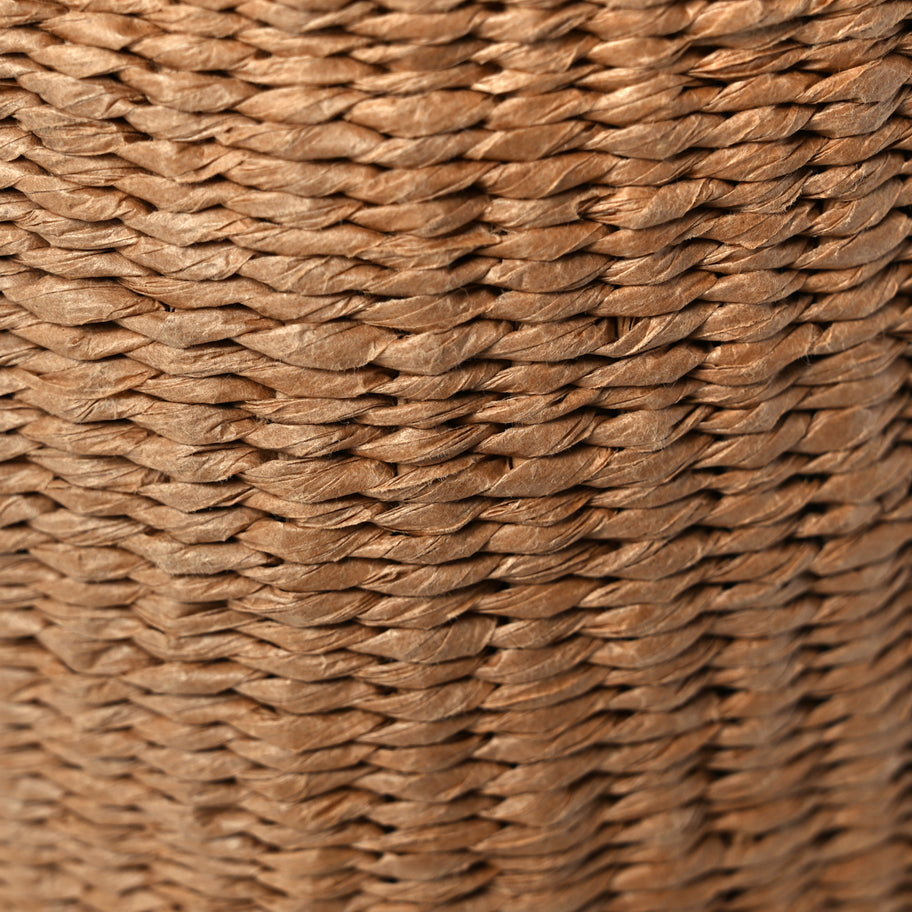 Chloe X MIFUKO Raffia Calfskin Small Woody Basket Shoulder Bag Purple Red Image 6