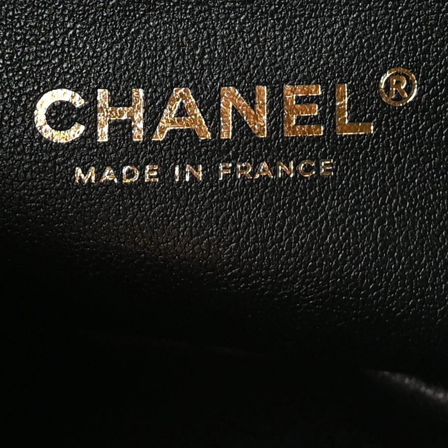 Chanel Lambskin Quilted Mini Top Handle Rectangular Flap Black Image 5