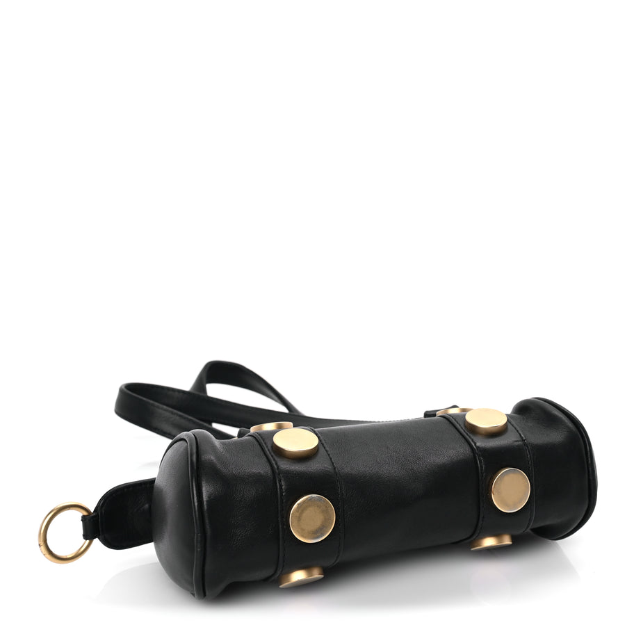 Chanel Lambskin Studded CC Barrel Bag Black Image 3