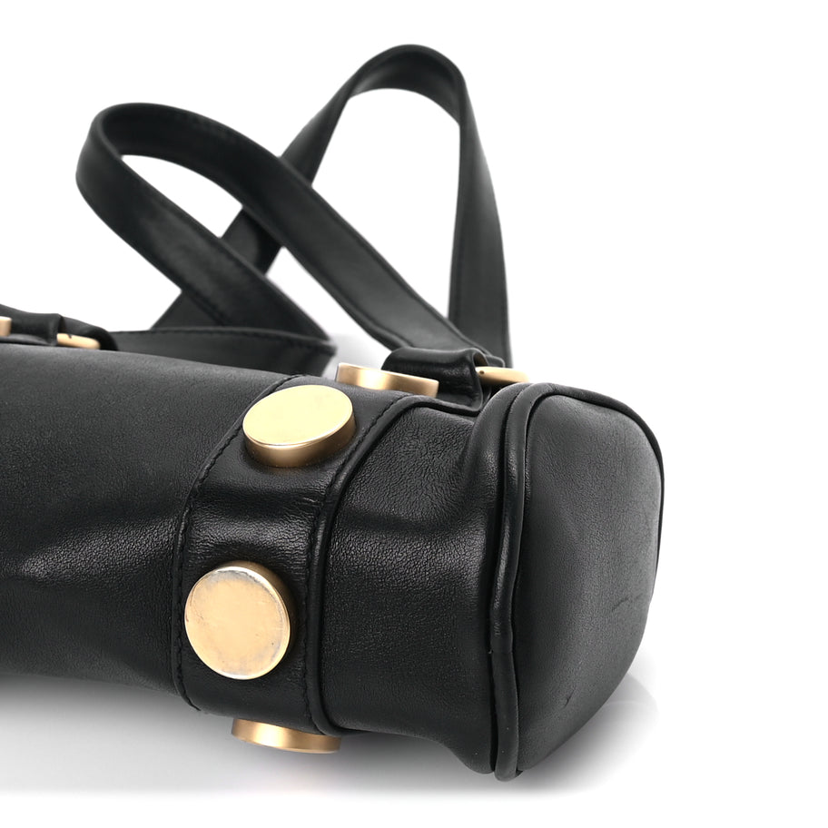 Chanel Lambskin Studded CC Barrel Bag Black Image 8
