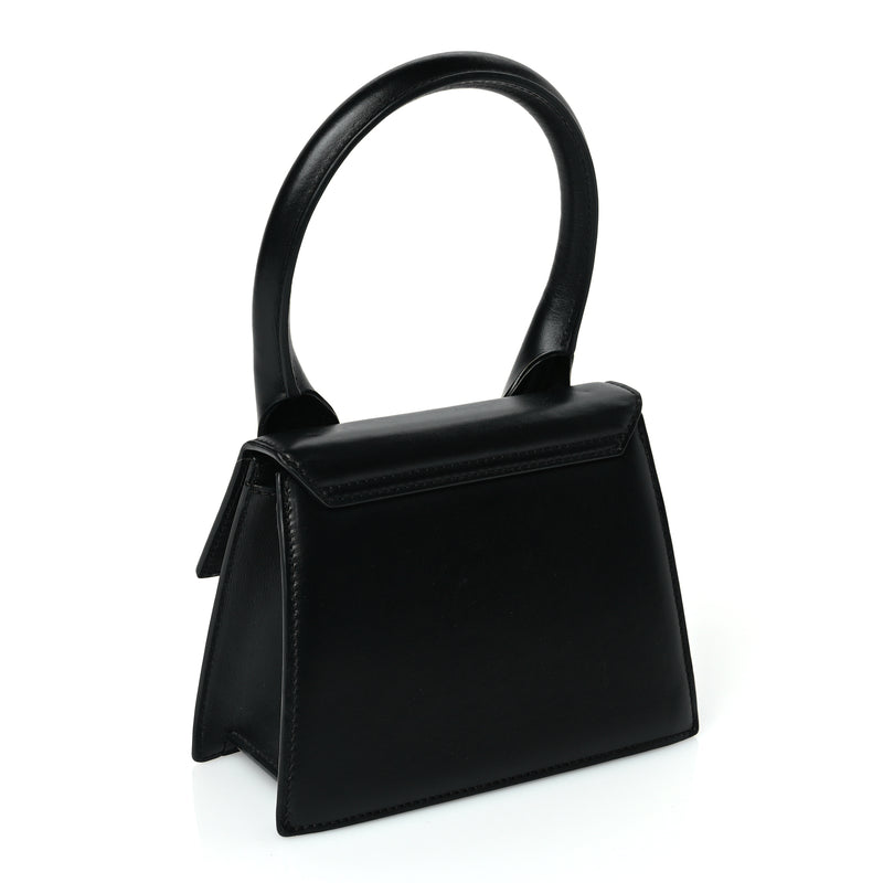  Jacquemus Smooth Calfskin Le Chiquito Moyen Black