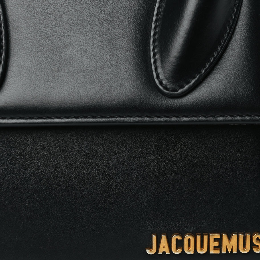 Jacquemus Smooth Calfskin Le Chiquito Moyen Black Image 6