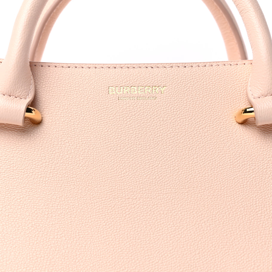 Burberry Calfskin Mega Check Mini Banwell Tote Pale Cameo Image 6