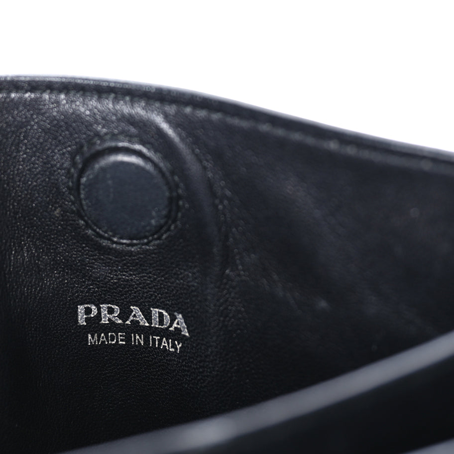 Prada City Calfskin Small Margit Bag  White Black Image 5