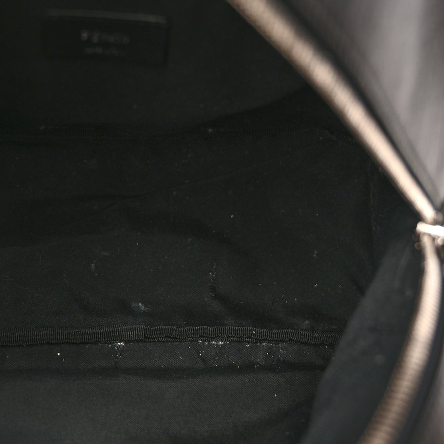 Fendi Vitello Dolce Fox Elaphe Ayers Hypnoteyes Large Backpack  Black Giallo Multicolor Image 4