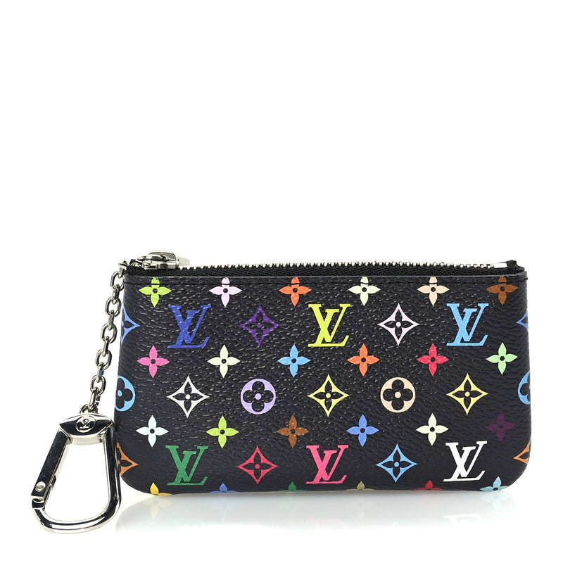  Louis Vuitton LV X TM Monogram Multicolor Key Pouch  Black