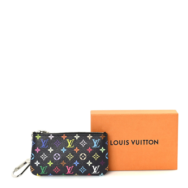  Louis Vuitton LV X TM Monogram Multicolor Key Pouch  Black