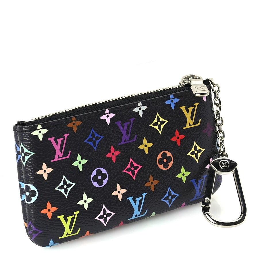 Louis Vuitton LV X TM Monogram Multicolor Key Pouch  Black Image 3