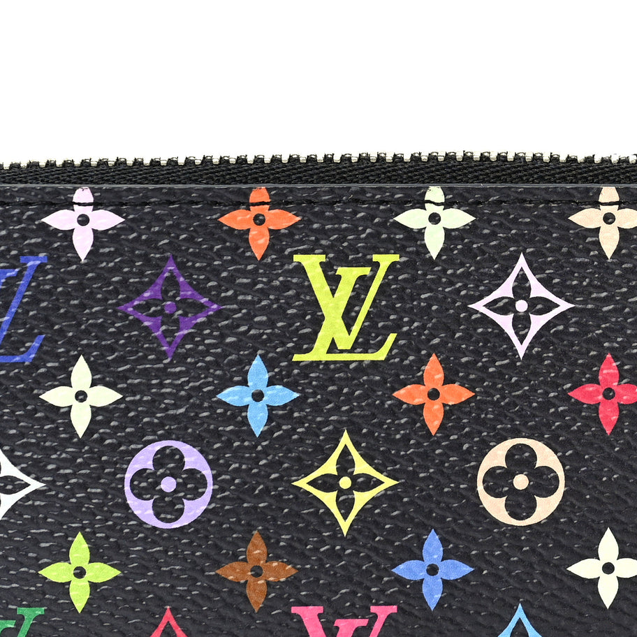 Louis Vuitton LV X TM Monogram Multicolor Key Pouch  Black Image 7