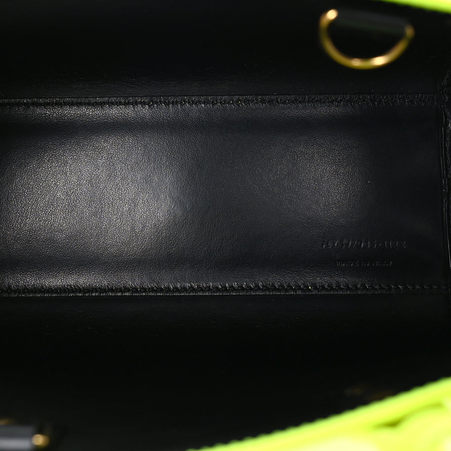 Saint Laurent Calfskin Nano Sac De Jour Neon Yellow Image 4