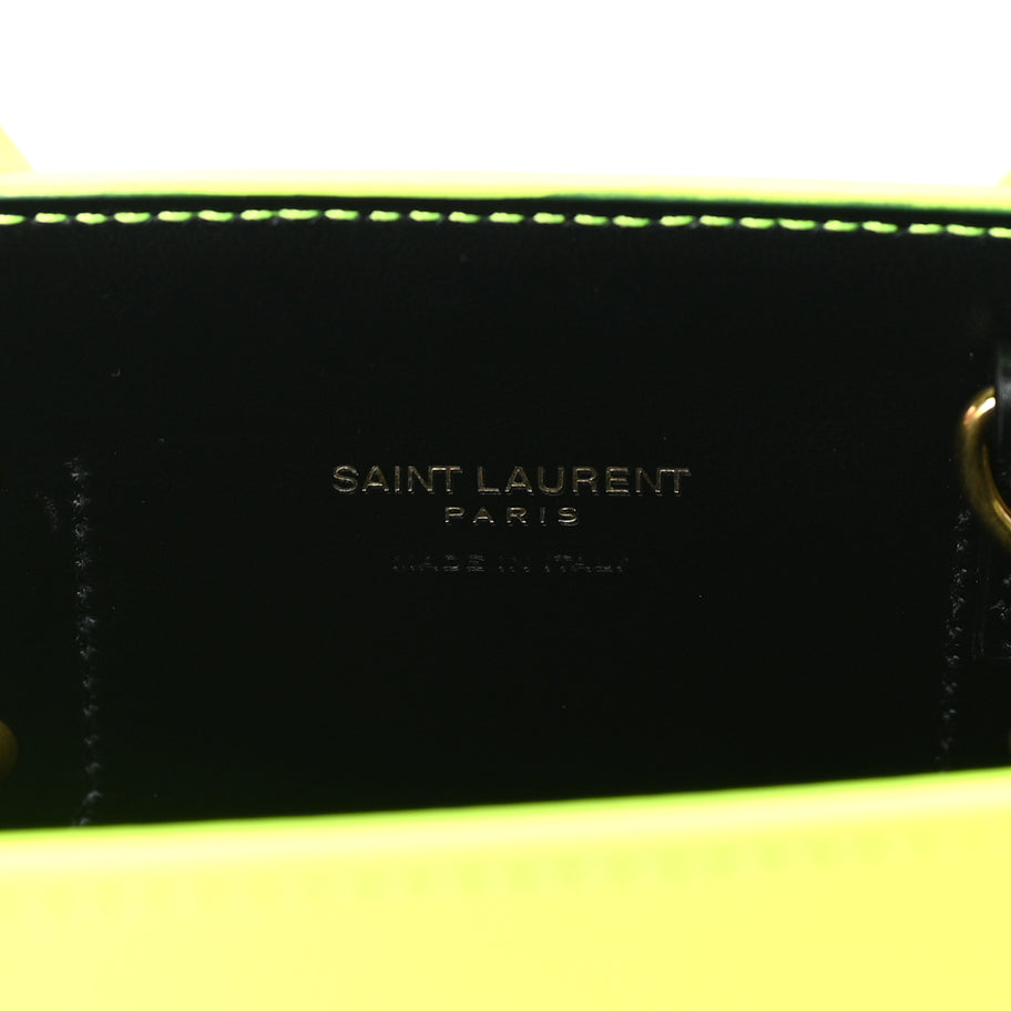 Saint Laurent Calfskin Nano Sac De Jour Neon Yellow Image 5