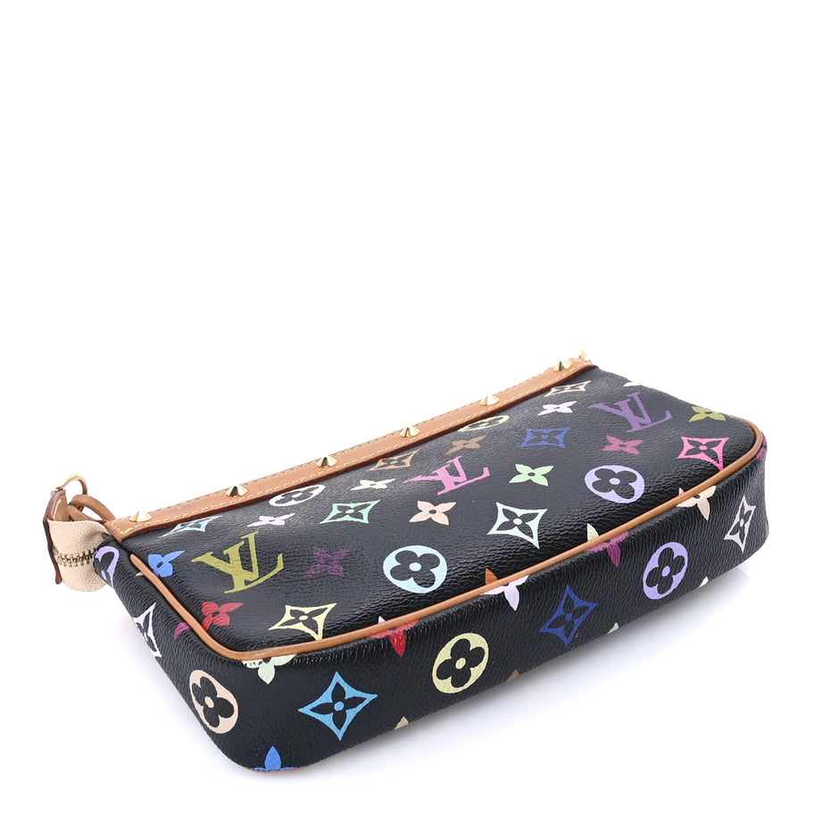 Louis Vuitton Monogram Multicolor Pochette Accessories  Black Image 3
