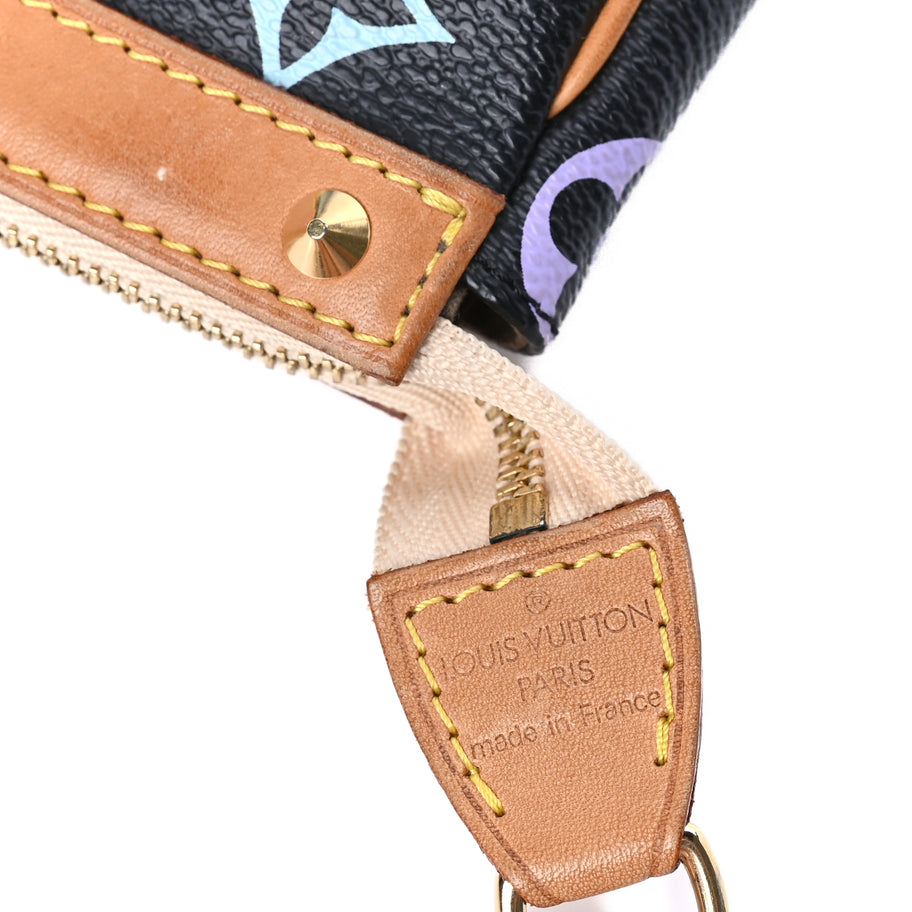 Louis Vuitton Monogram Multicolor Pochette Accessories  Black Image 5