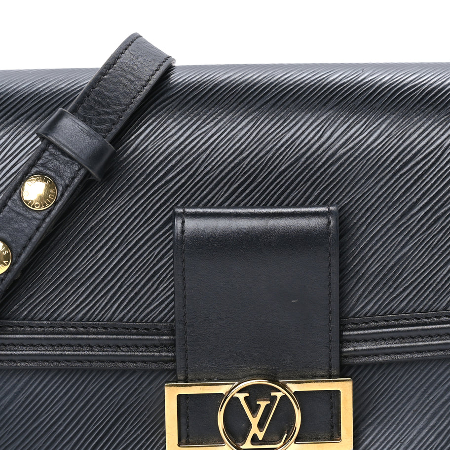 Louis Vuitton Epi Dauphine MM Black Image 6