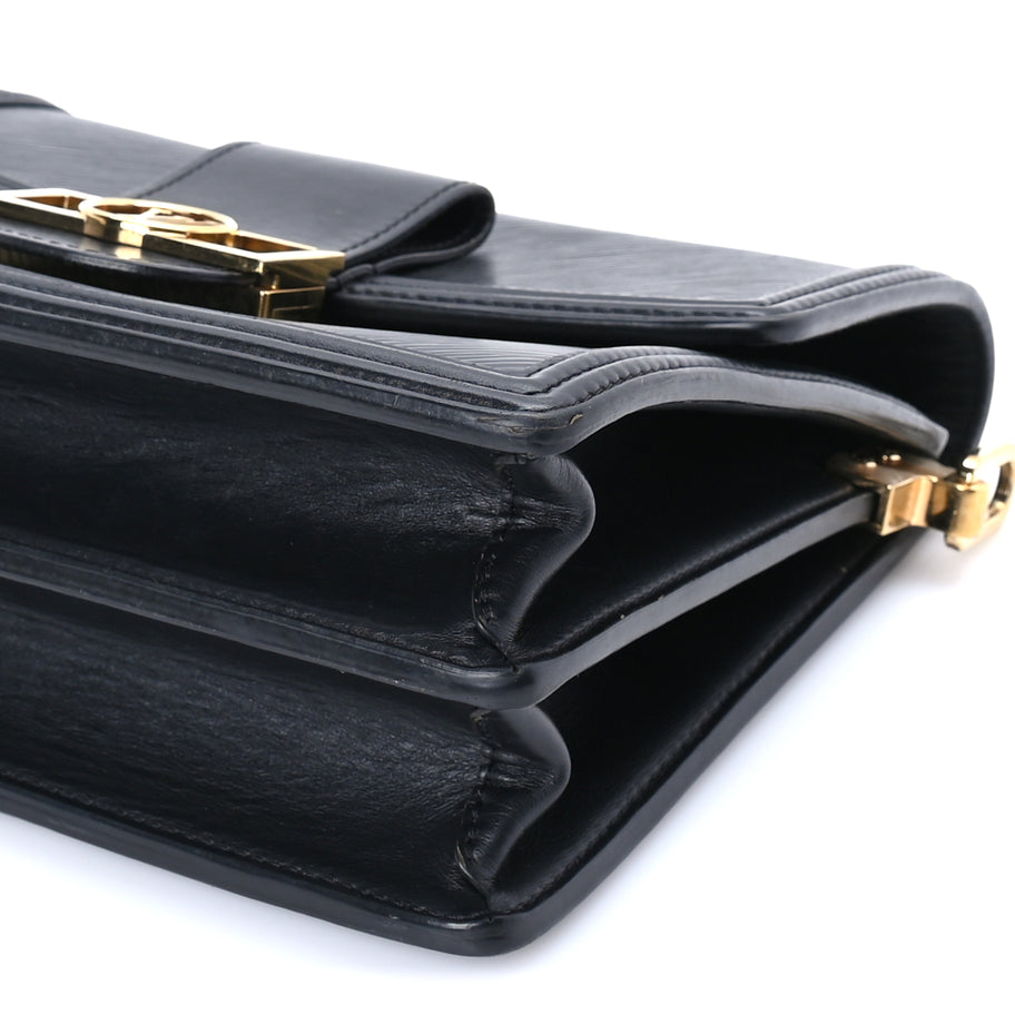 Louis Vuitton Epi Dauphine MM Black Image 8