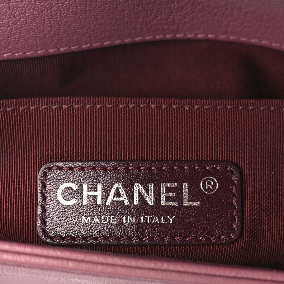 Chanel Goatskin Quilted Patent Small Duo Boy Flap Pink Image 6