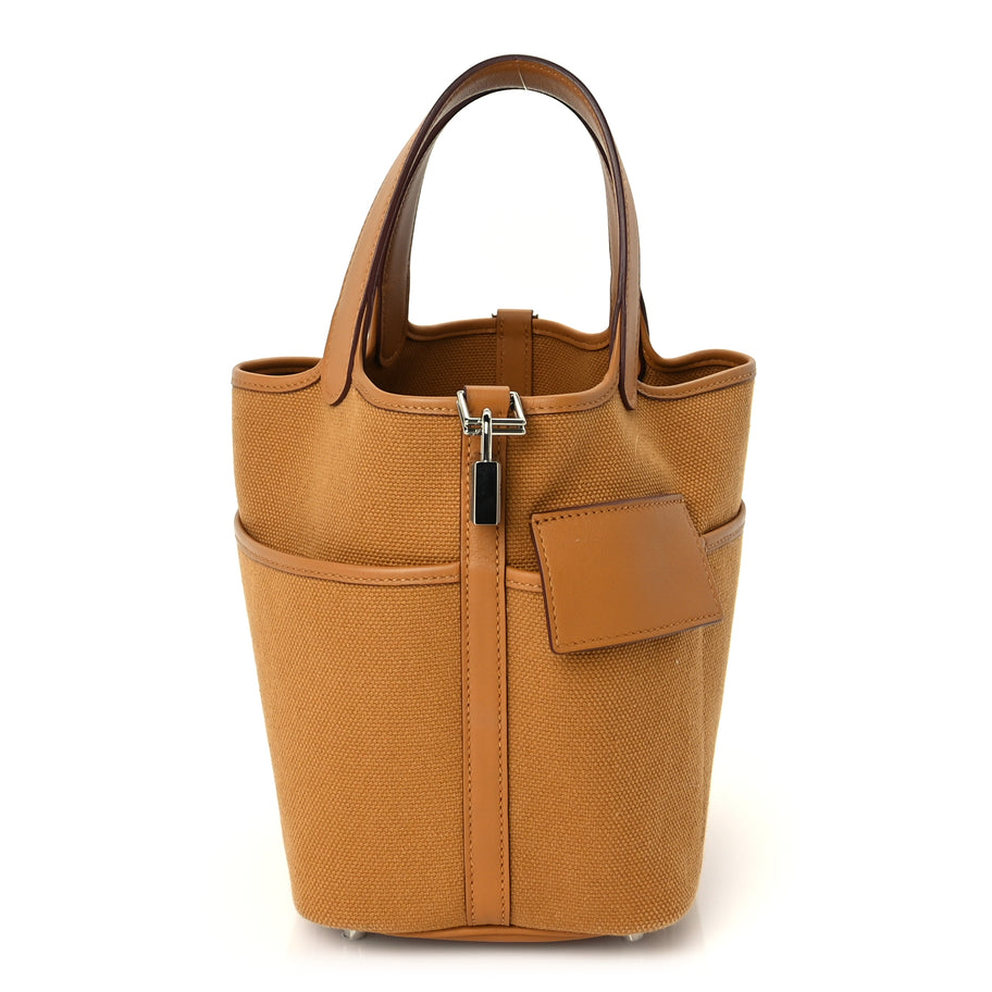 Hermes Toile Goeland Swift Cargo Picotin Lock 18 Sesame Image 1