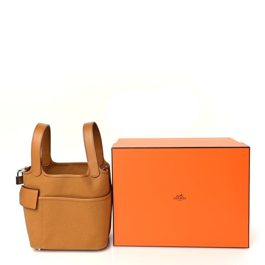 Hermes Toile Goeland Swift Cargo Picotin Lock 18 Sesame Image 10