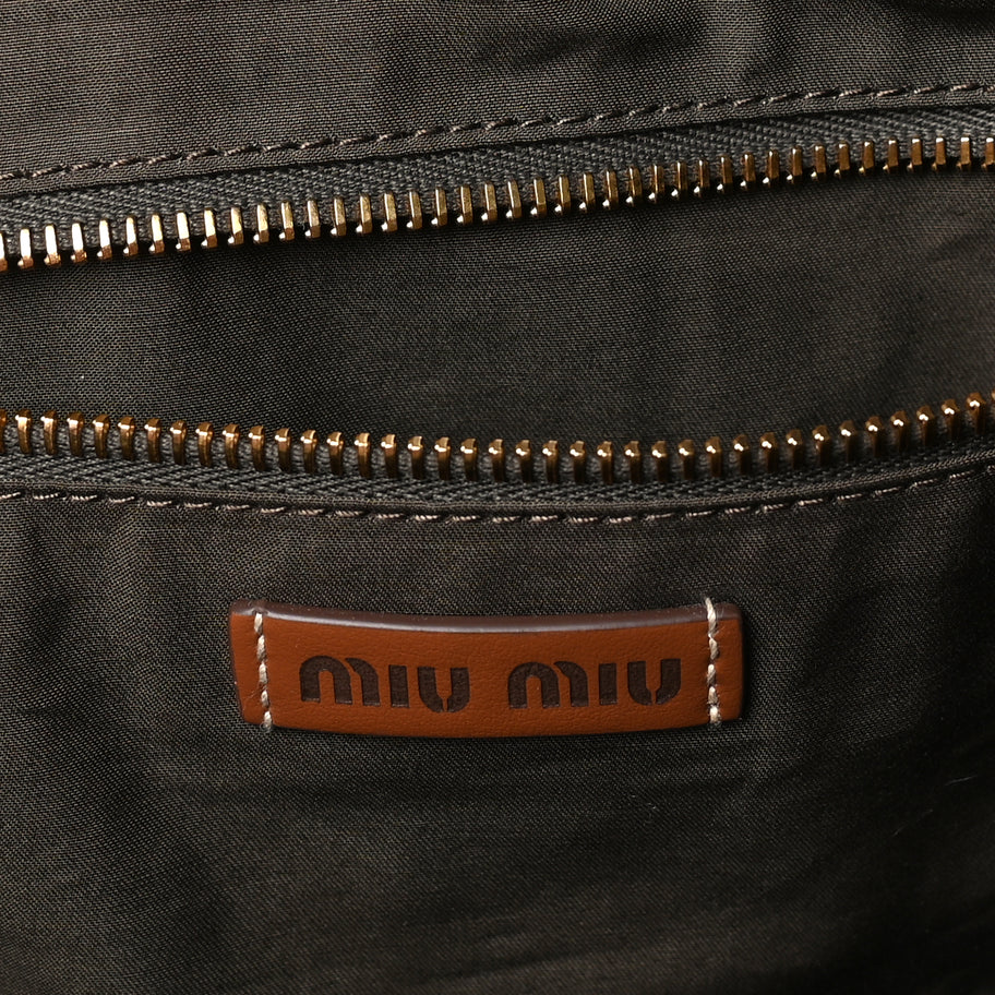 Miu Miu Raffia Crochet Stripe Tote Bag Tundra Limone Natural Image 5