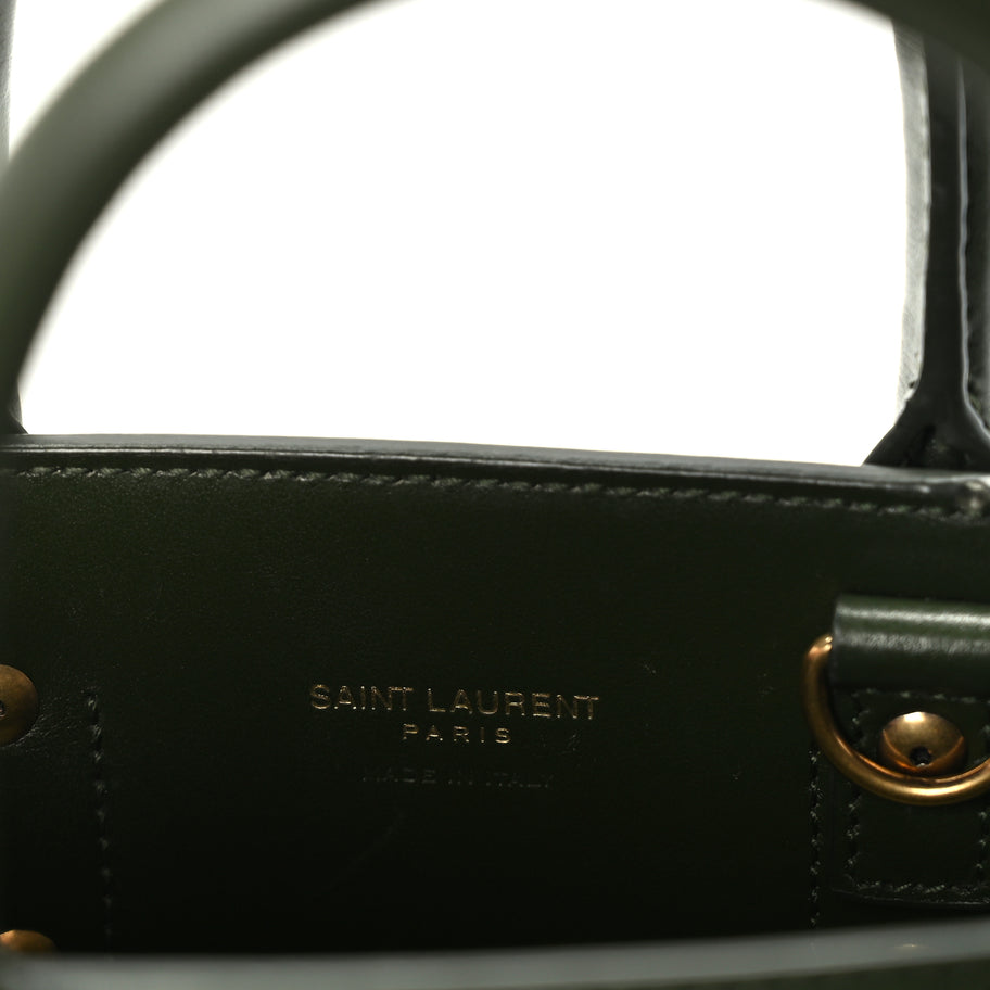 Saint Laurent Calfskin Nano Sac De Jour Green Image 5