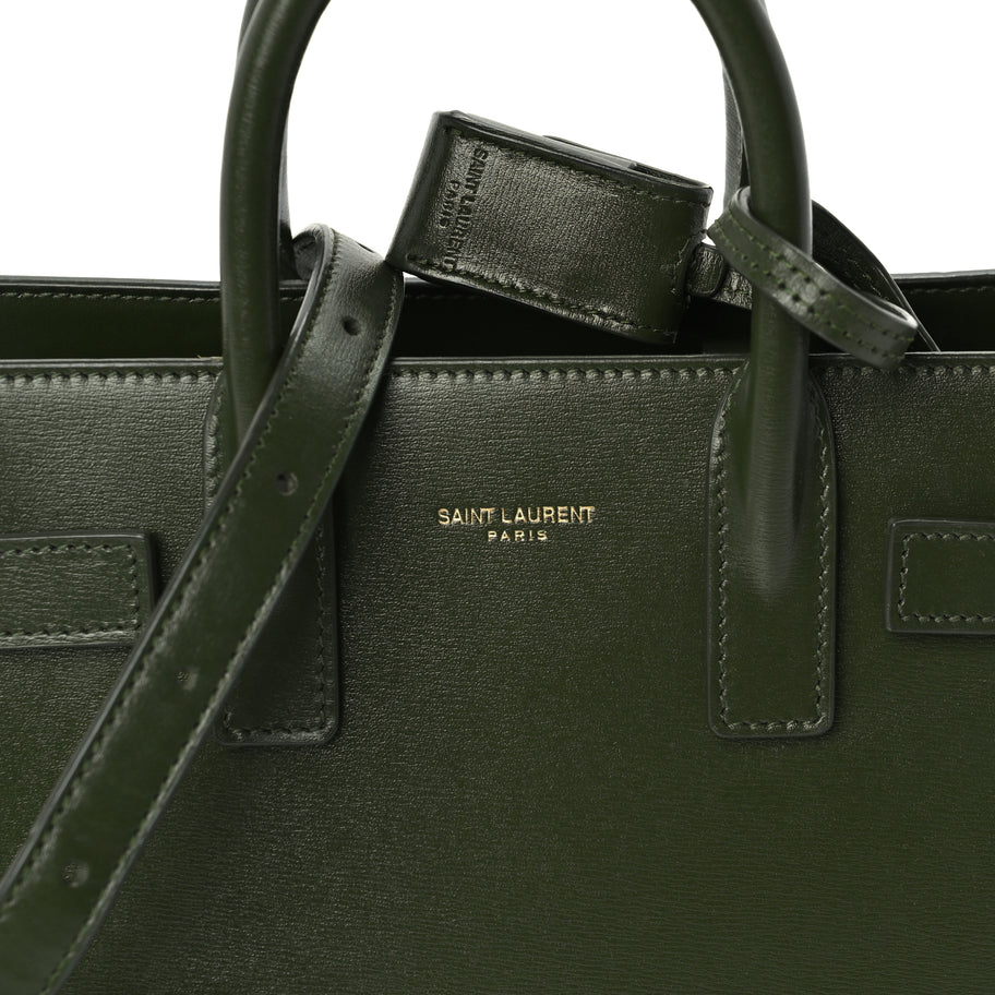 Saint Laurent Calfskin Nano Sac De Jour Green Image 7