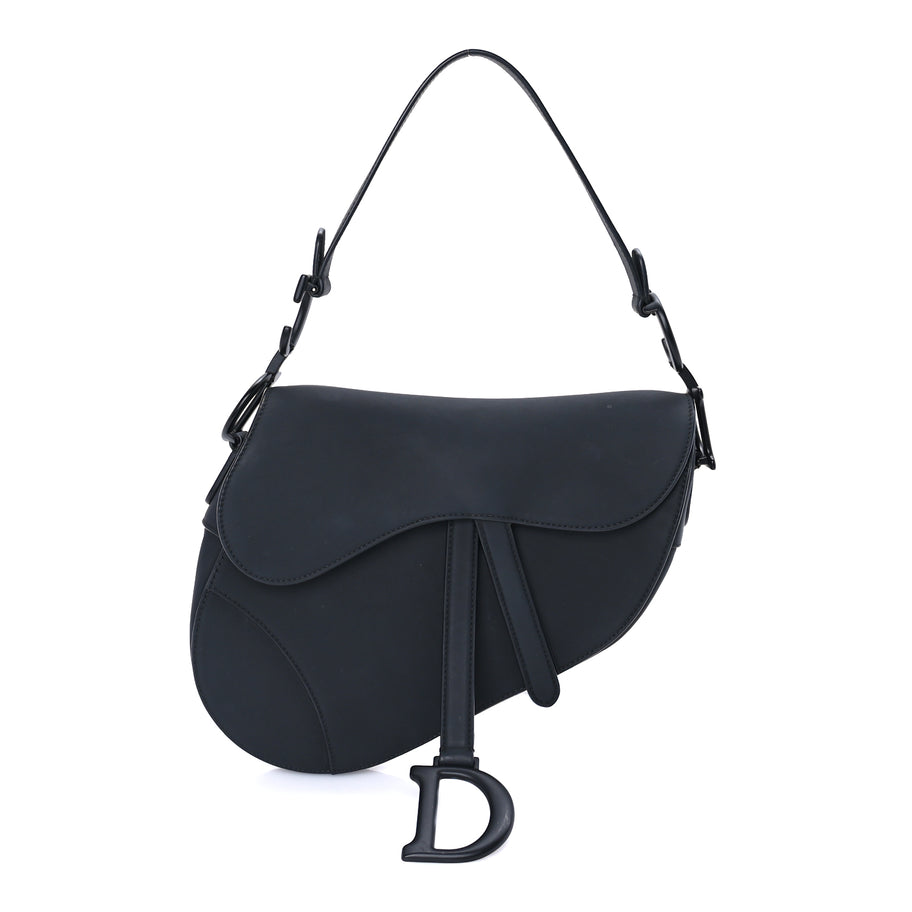 Christian Dior Ultra Matte Calfskin Saddle Bag Black Image 1