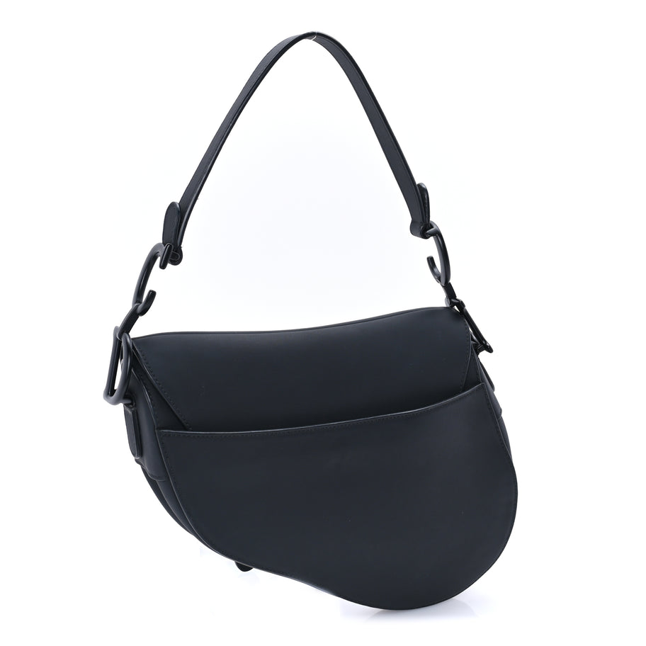 Christian Dior Ultra Matte Calfskin Saddle Bag Black Image 2