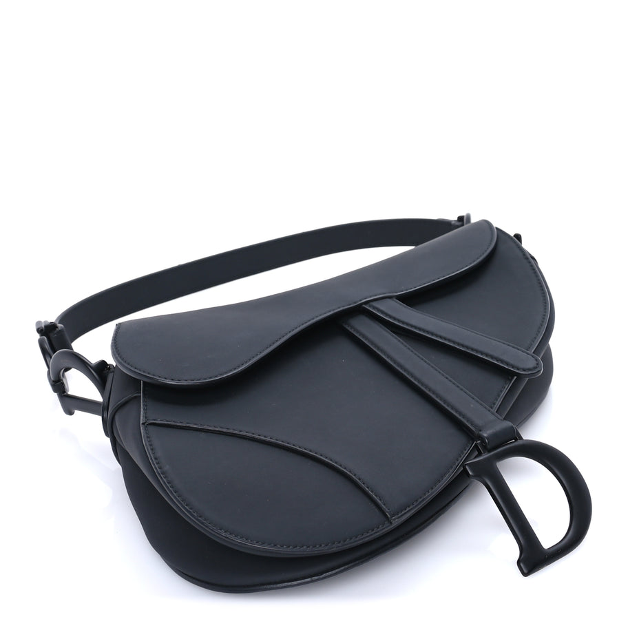 Christian Dior Ultra Matte Calfskin Saddle Bag Black Image 3